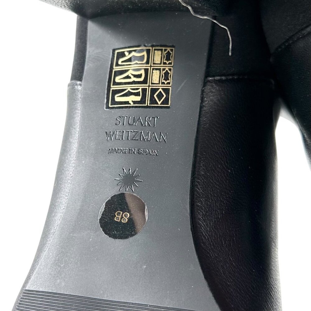 Stuart Weitzman Linsi Leather Pointed Toe Heeled … - image 8